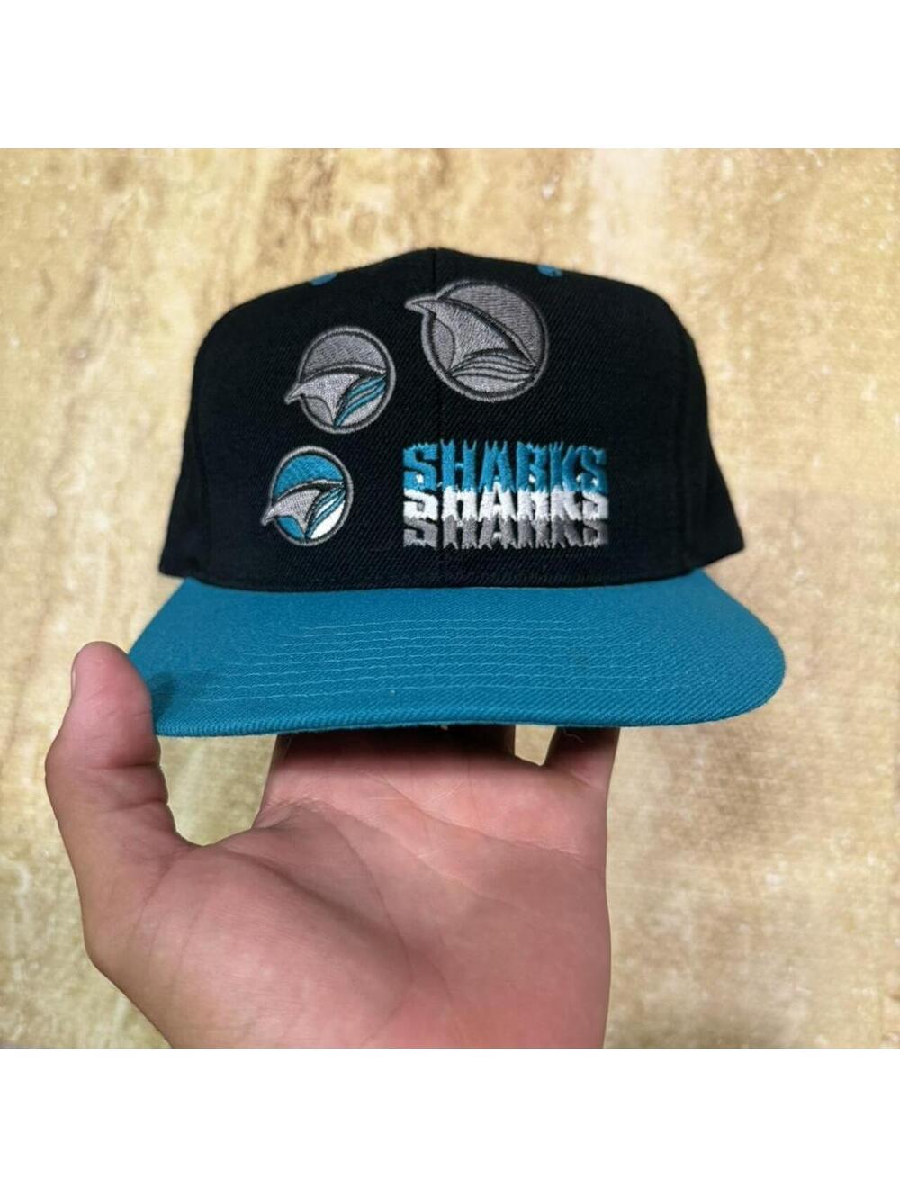Vintage San Jose Sharks Pro Player Snapback NHL Hat Cap READ